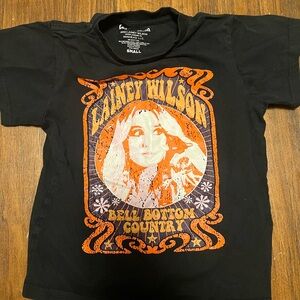 Kids Lainey Wilson Black Graphic T-Shirt